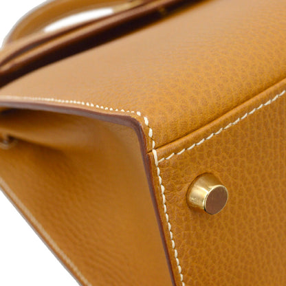 Hermes Natural Ardennes Kelly 32 Sellier 2way Shoulder Handbag