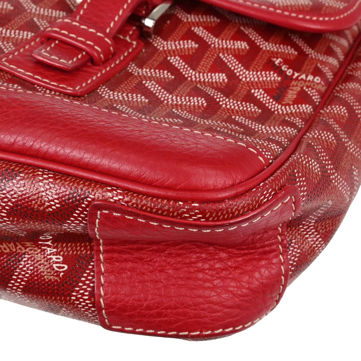 Goyard Red Grand Bleu GM Shoulder Bag