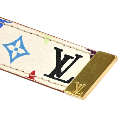 Louis Vuitton White Multicolor Ceinture Belt #70/28 M9272Y