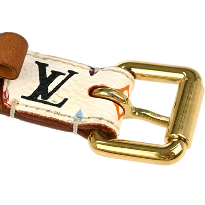 Louis Vuitton White Multicolor Ceinture Belt #70/28 M9272Y
