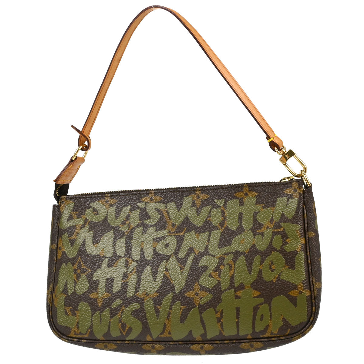 Louis Vuitton khaki Graffiti Pochette Accessoires Handbag M92191