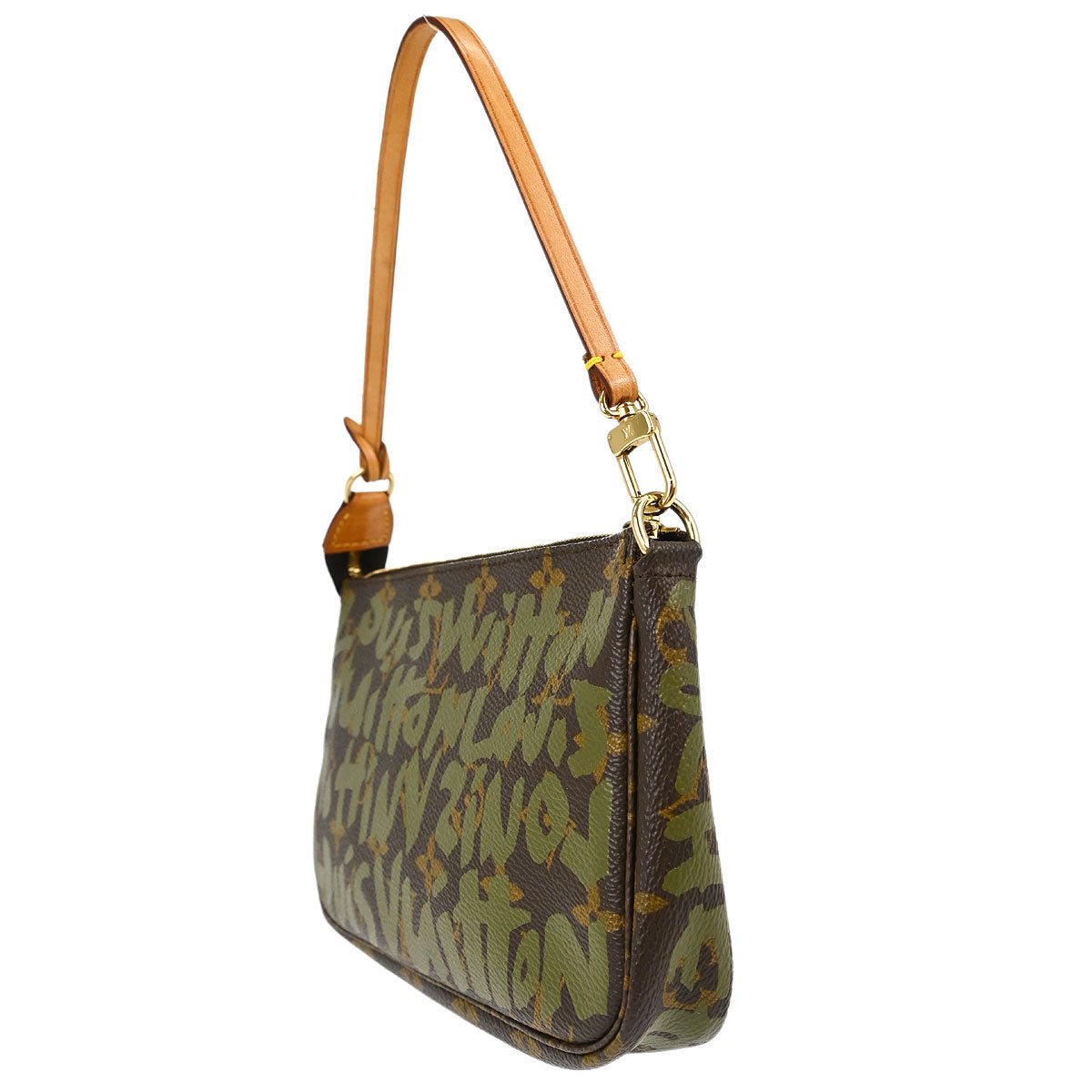 Louis Vuitton khaki Graffiti Pochette Accessoires Handbag M92191