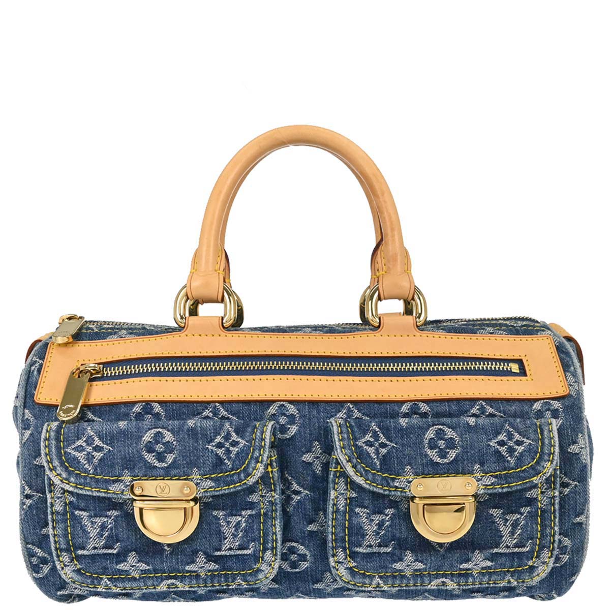 Louis Vuitton Blue Monogram Denim Neo Speedy Handbag M95019