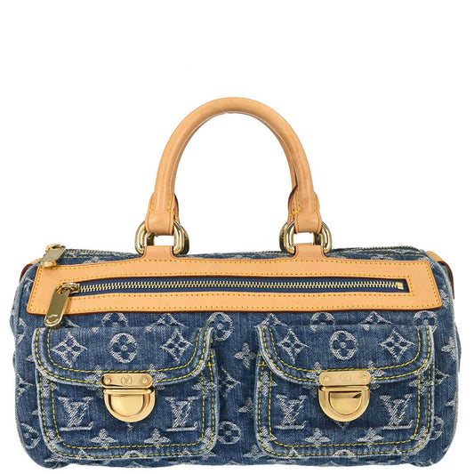 Louis Vuitton Blue Monogram Denim Neo Speedy Handbag M95019