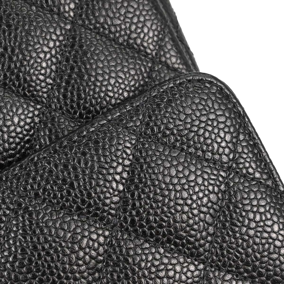 Chanel Black Caviar Skin Medium Classic Double Flap Shoulder Bag