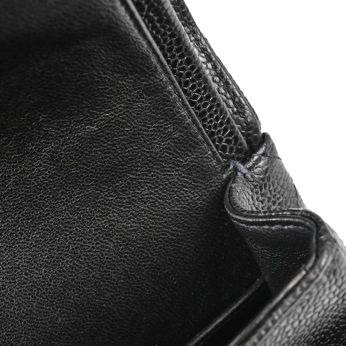 Chanel Black Caviar Skin Medium Classic Double Flap Shoulder Bag