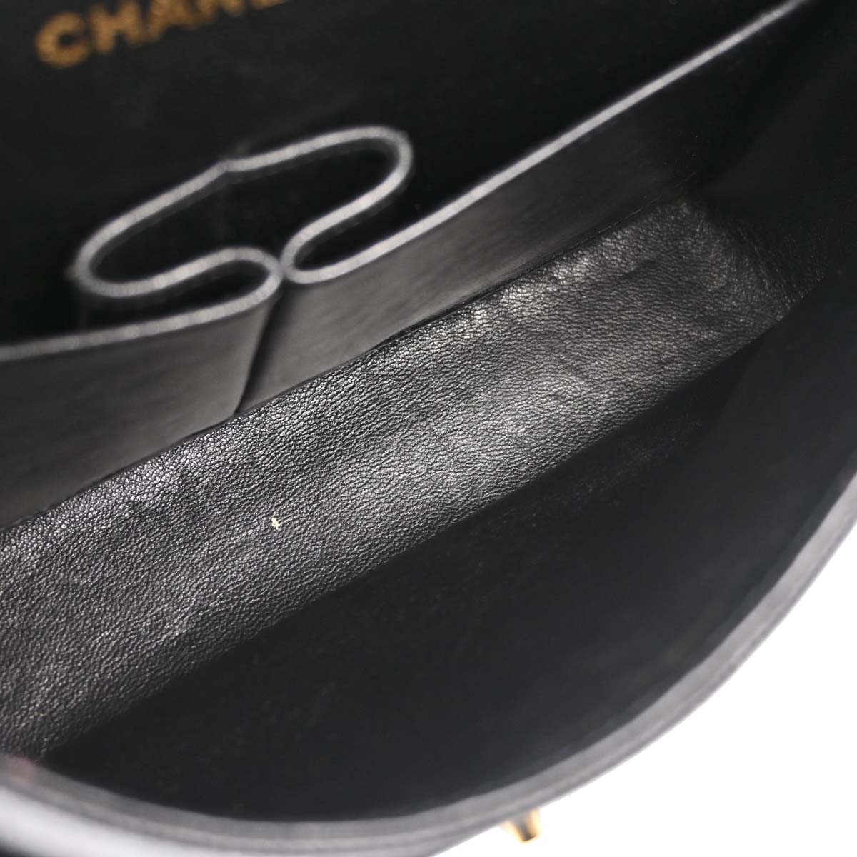Chanel Black Caviar Skin Medium Classic Double Flap Shoulder Bag