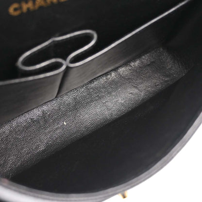 Chanel Black Caviar Skin Medium Classic Double Flap Shoulder Bag