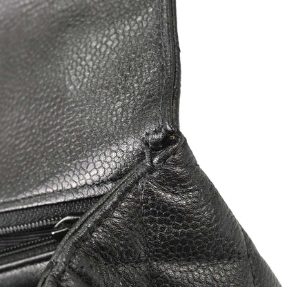 Chanel 1996-1997 Black Caviar Skin Kelly Top Handle Handbag