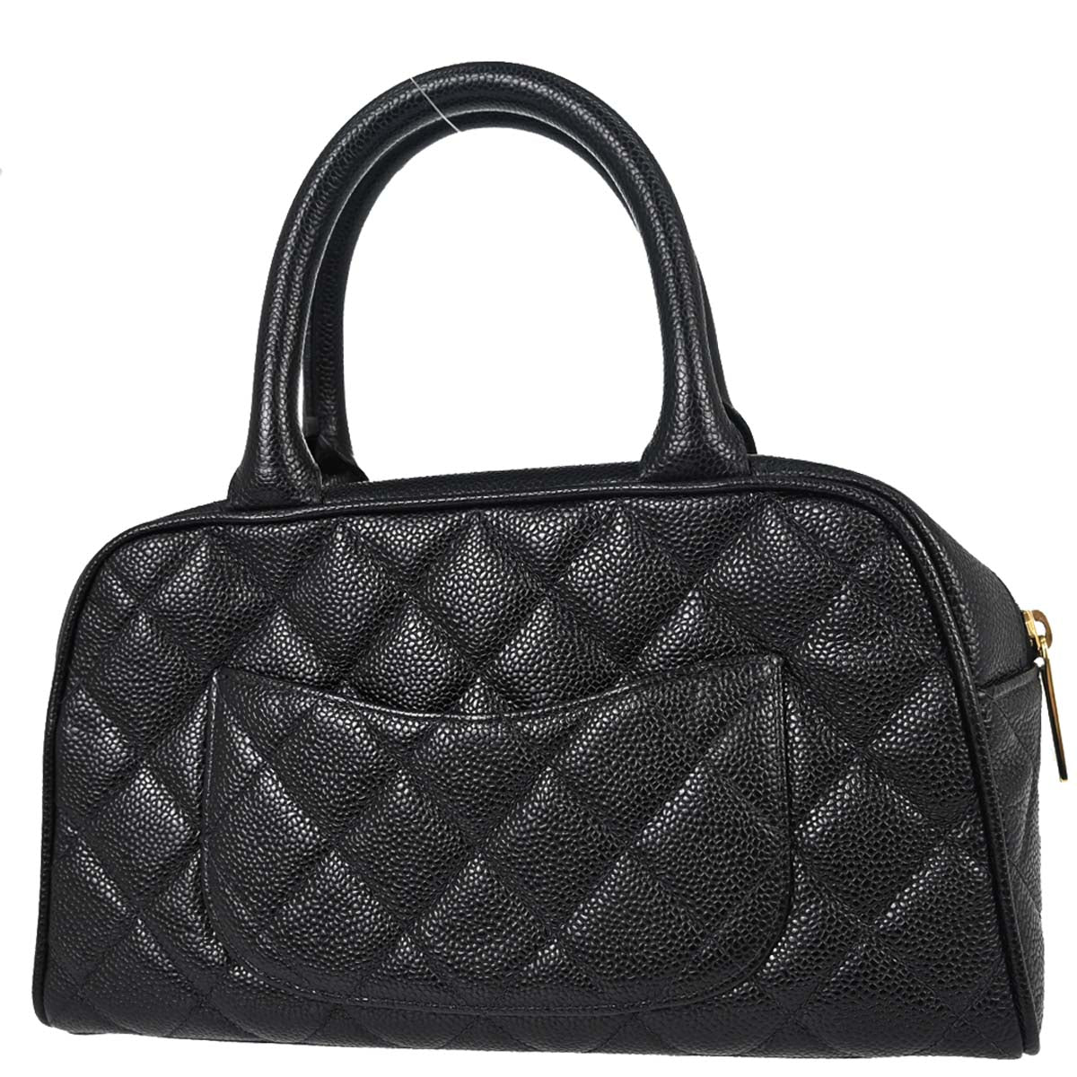 Chanel 2002-2003 Black Caviar Skin Bowling Bag 27