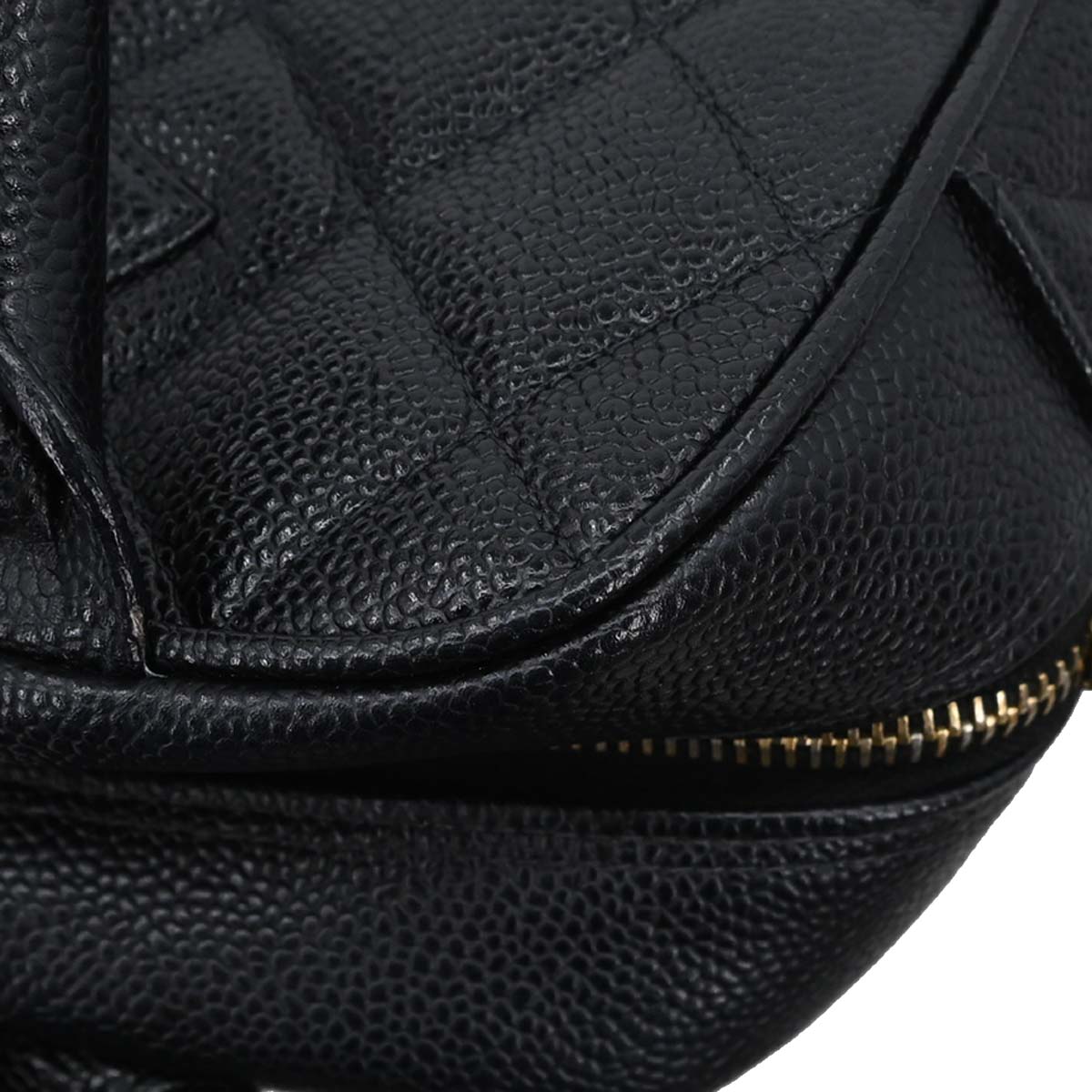 Chanel 2002-2003 Black Caviar Skin Bowling Bag 27
