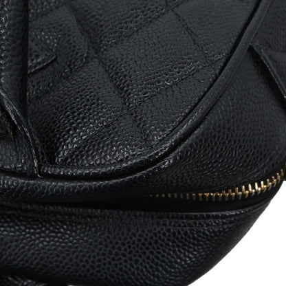 Chanel 2002-2003 Black Caviar Skin Bowling Bag 27