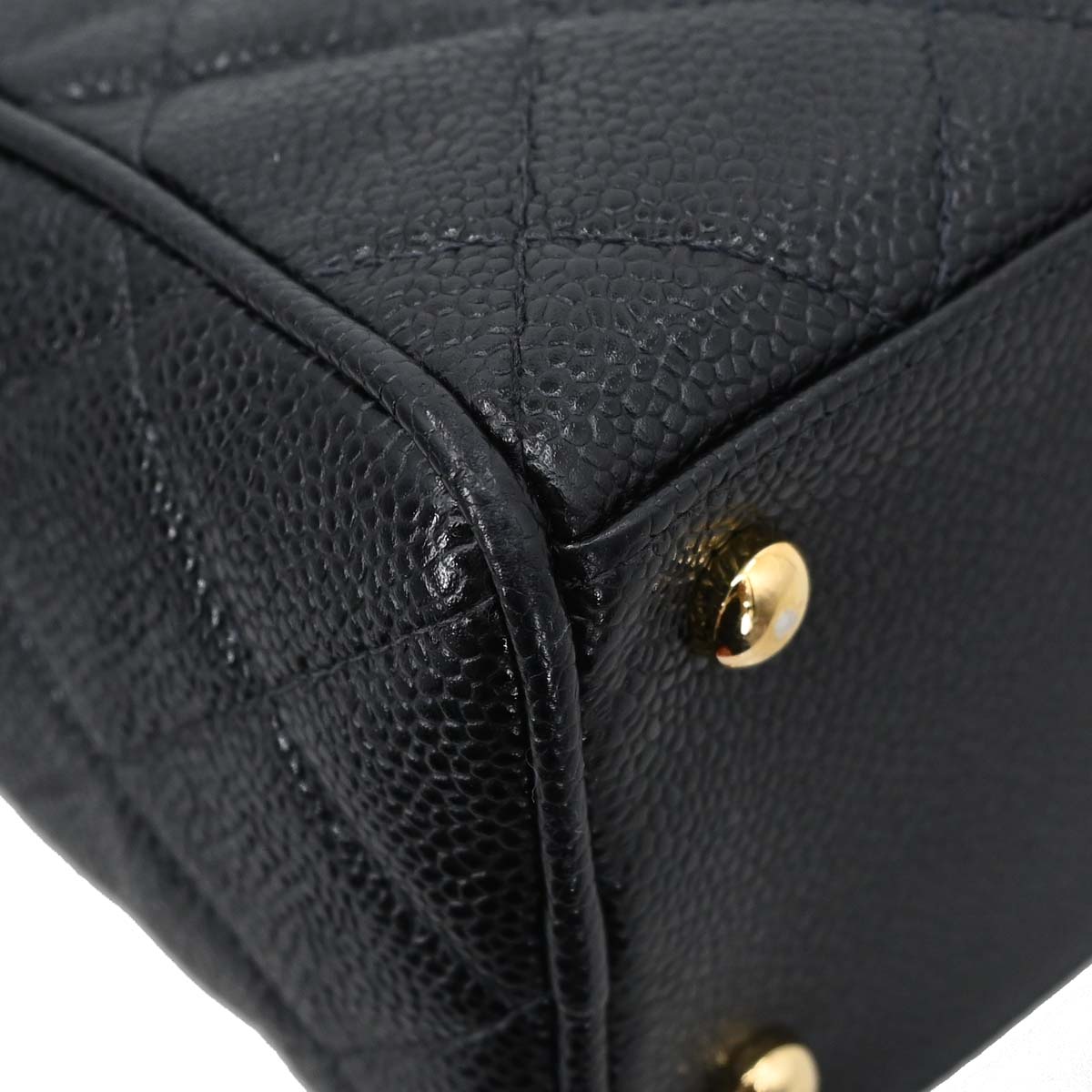 Chanel 2002-2003 Black Caviar Skin Bowling Bag 27