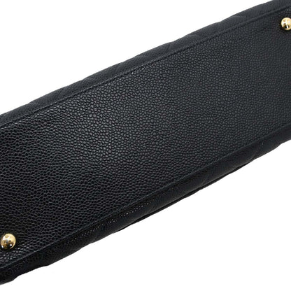 Chanel 2002-2003 Black Caviar Skin Bowling Bag 27