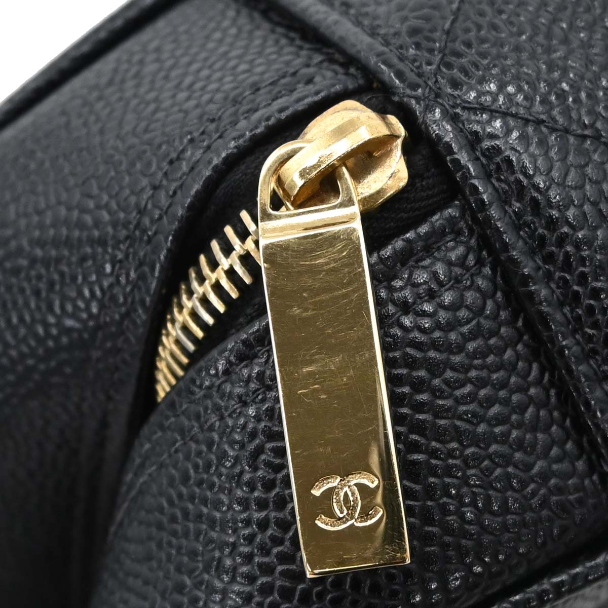Chanel 2002-2003 Black Caviar Skin Bowling Bag 27