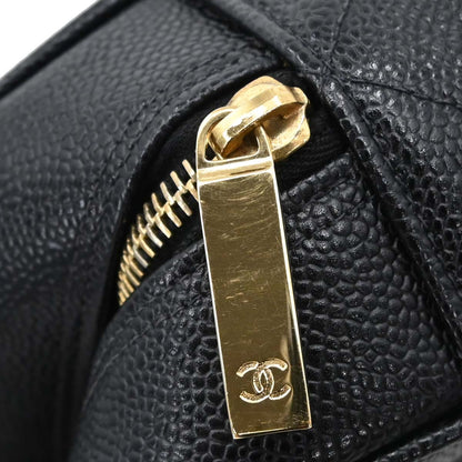 Chanel 2002-2003 Black Caviar Skin Bowling Bag 27