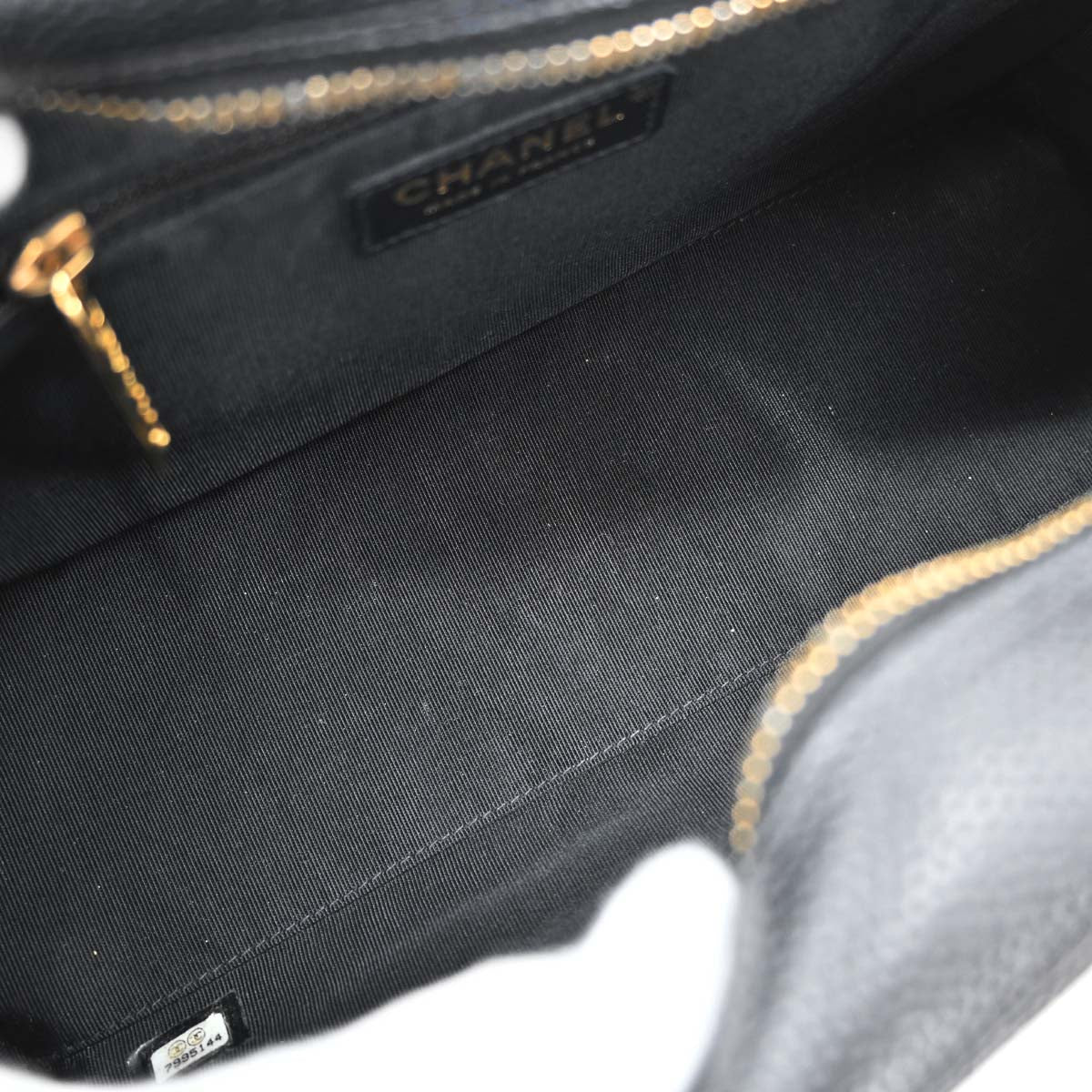 Chanel 2002-2003 Black Caviar Skin Bowling Bag 27