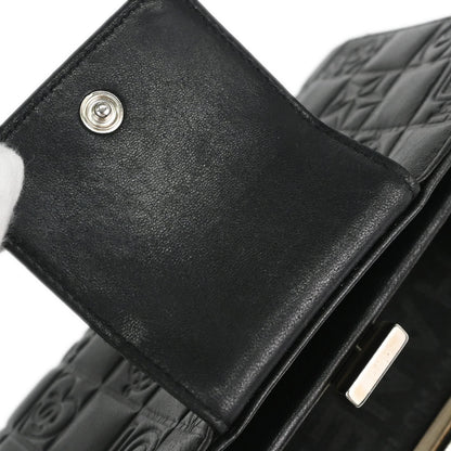 Chanel Black Lambskin Icon Long Bifold Wallet