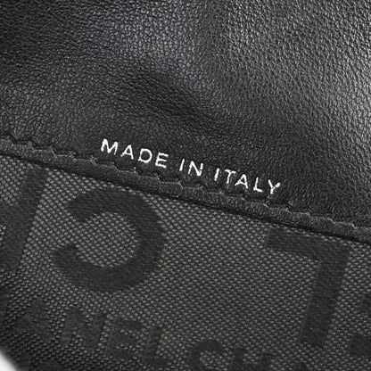 Chanel Black Lambskin Icon Long Bifold Wallet