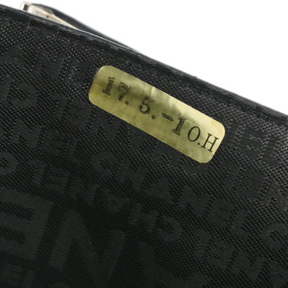 Chanel Black Lambskin Icon Long Bifold Wallet