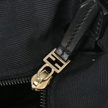 Fendi Black Jacquard Nylon Zucca Tote Handbag