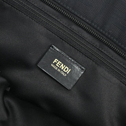 Fendi Black Jacquard Nylon Zucca Tote Handbag