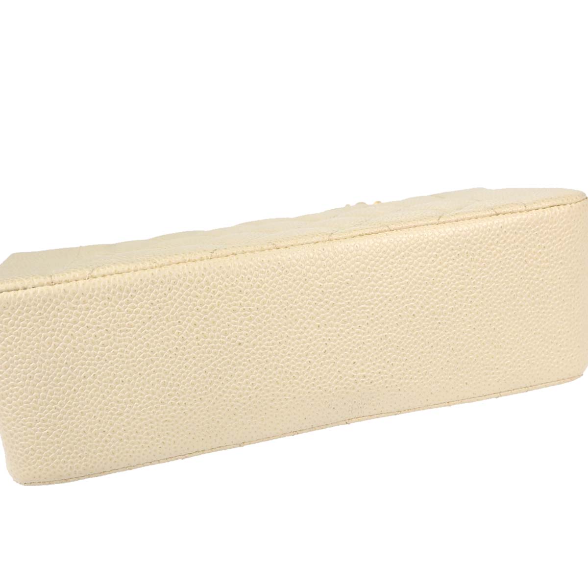 Chanel Ivory Caviar Skin Small Diana Shoulder Bag