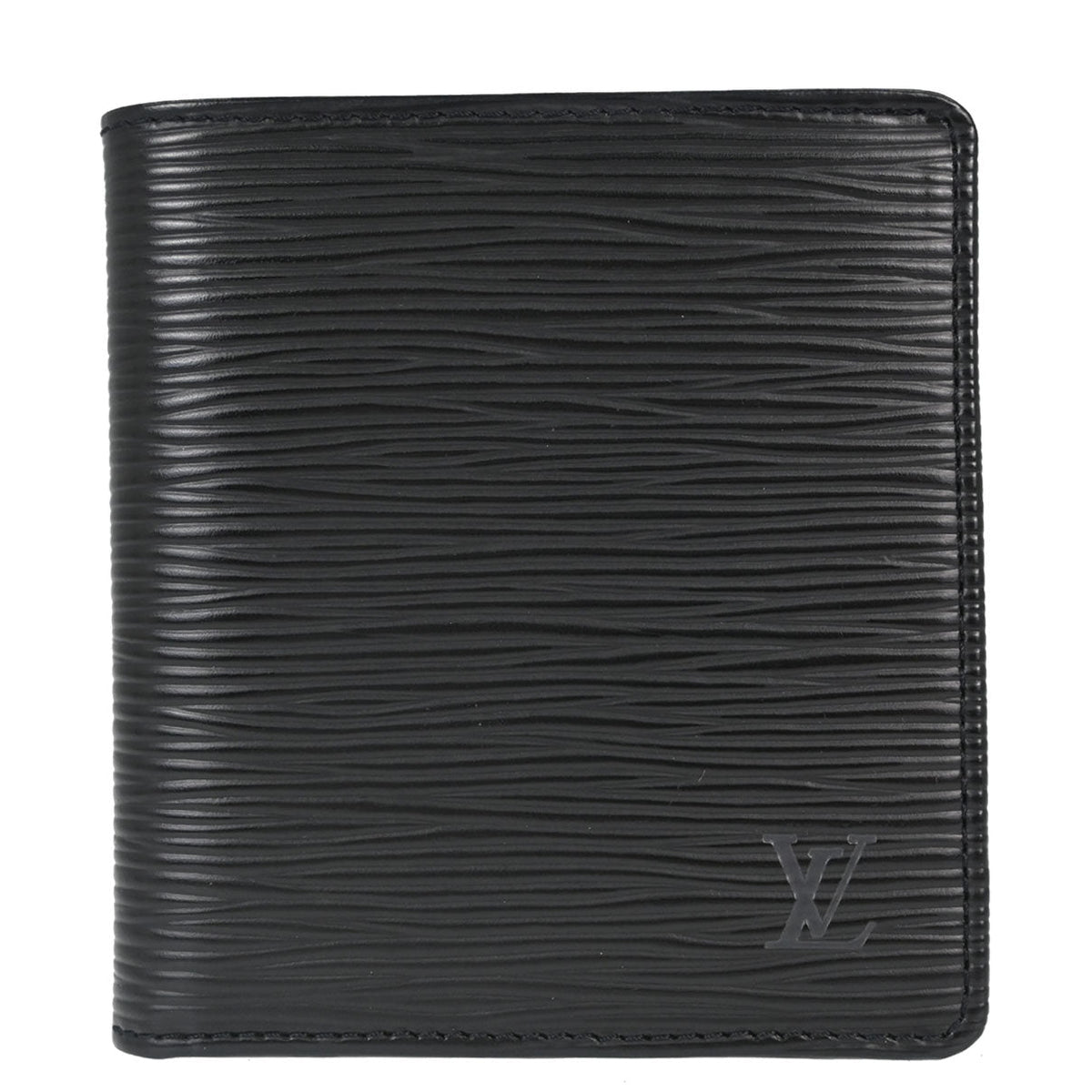 Louis Vuitton Black Porte Billets 6 Cartes Credit Wallet M63312