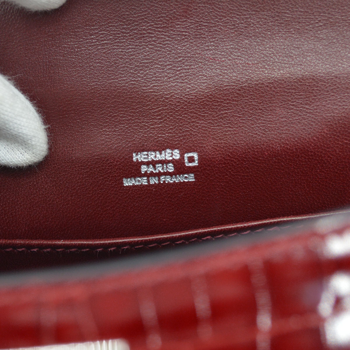 Hermes * Sienne Alligator Kelly Pochette Handbag