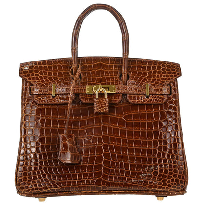 Hermes * Miel Porosus Birkin 25 Handbag
