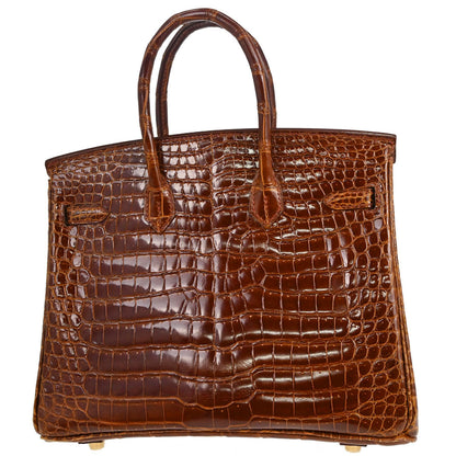 Hermes * Miel Porosus Birkin 25 Handbag