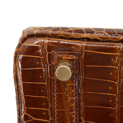 Hermes * Miel Porosus Birkin 25 Handbag
