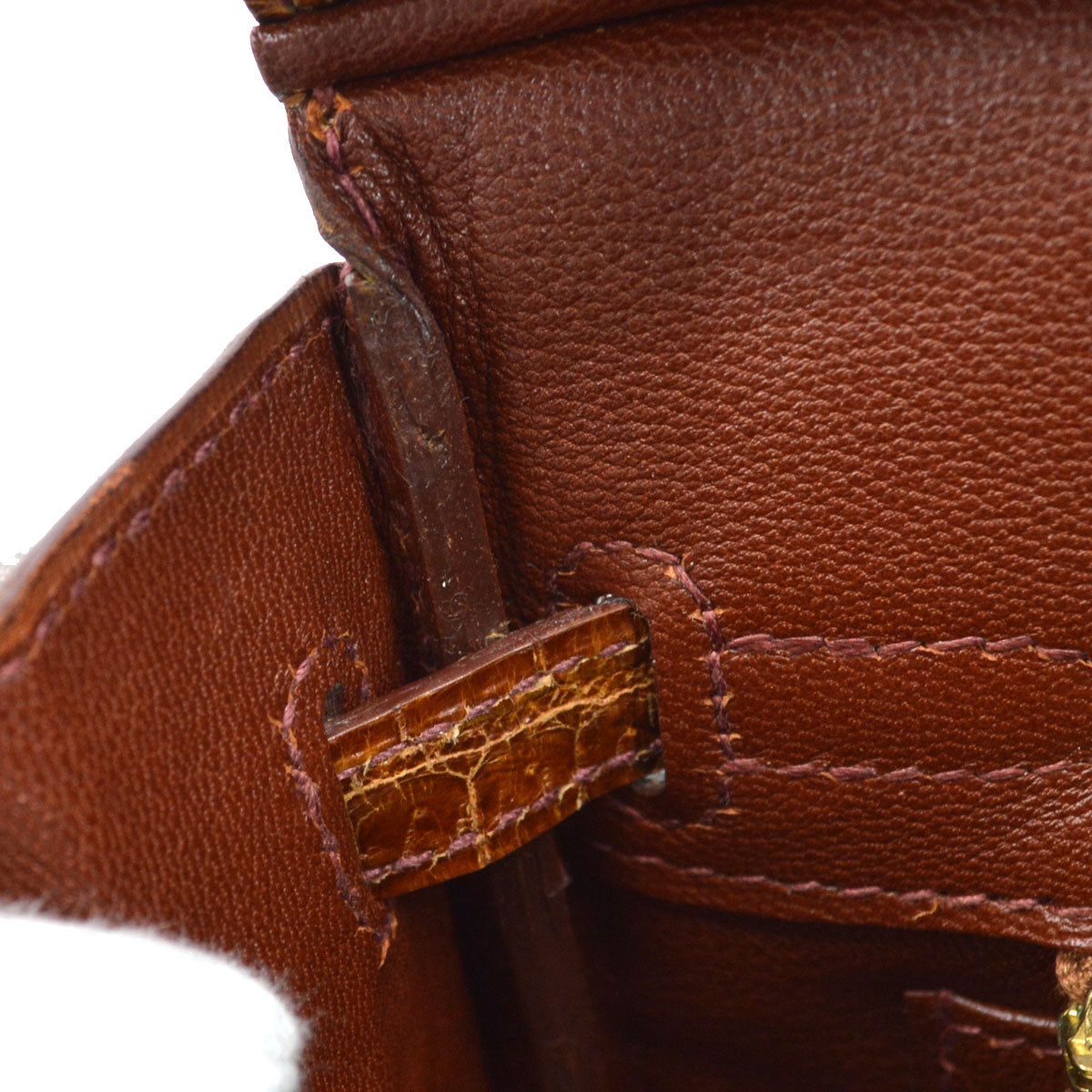 Hermes * Miel Porosus Birkin 25 Handbag