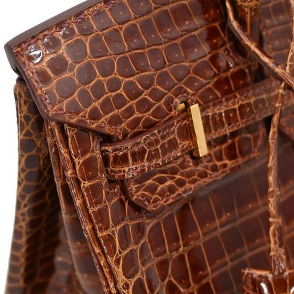 Hermes * Miel Porosus Birkin 25 Handbag