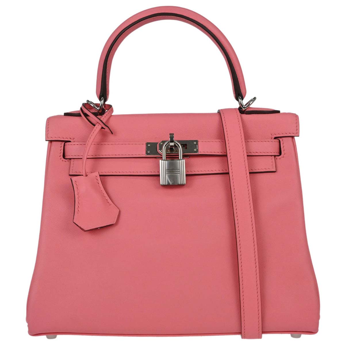 Hermes Rose D’ete Swift Kelly 25 Retourne 2way Shoulder Handbag