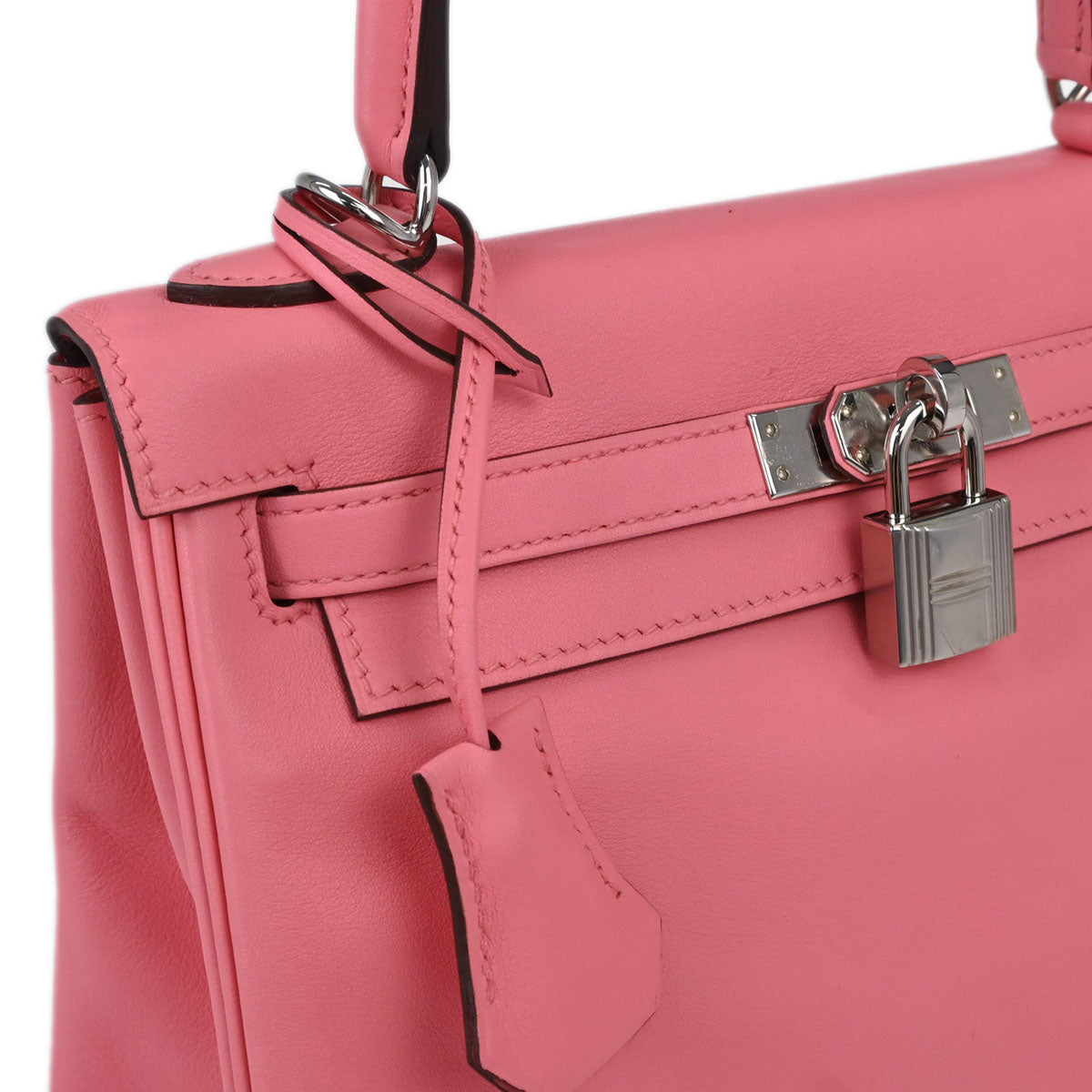 Hermes Rose D’ete Swift Kelly 25 Retourne 2way Shoulder Handbag