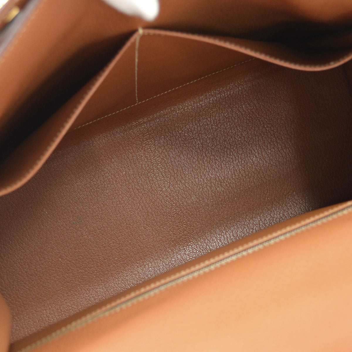 Hermes Gold Fjord Kelly 35 Sellier 2way Shoulder Handbag