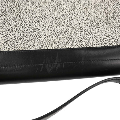 Hermes Black White Dalmatian Box Calf Yeoh Bag Handbag