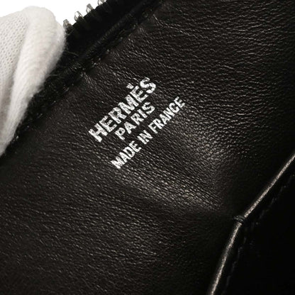 Hermes Black White Dalmatian Box Calf Yeoh Bag Handbag