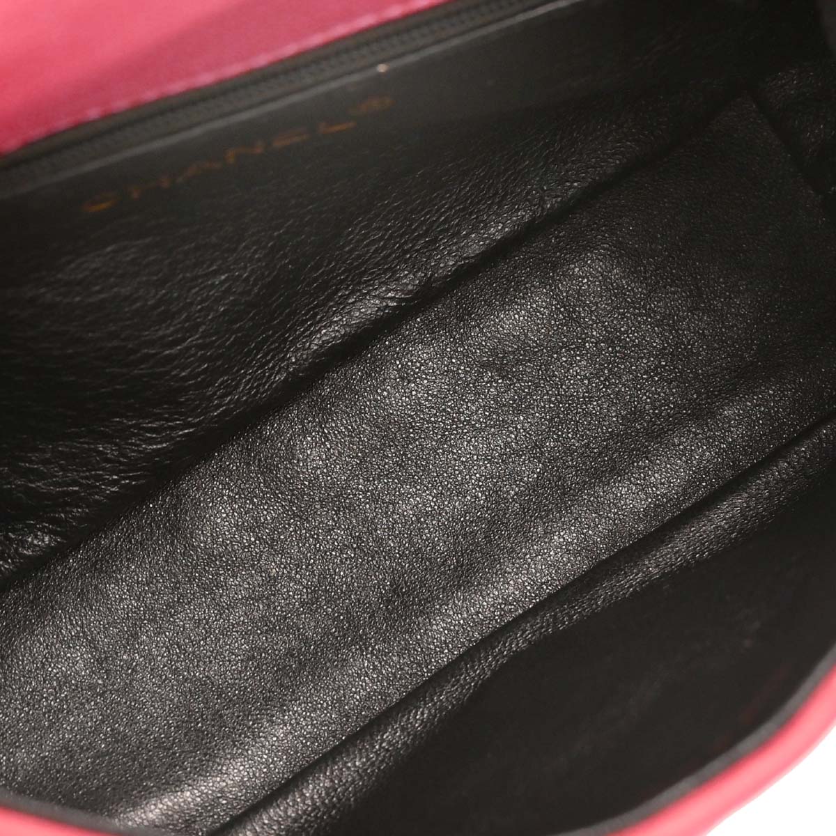 Chanel 1989-1991 Pink Lambskin Clover Logo Shoulder Bag