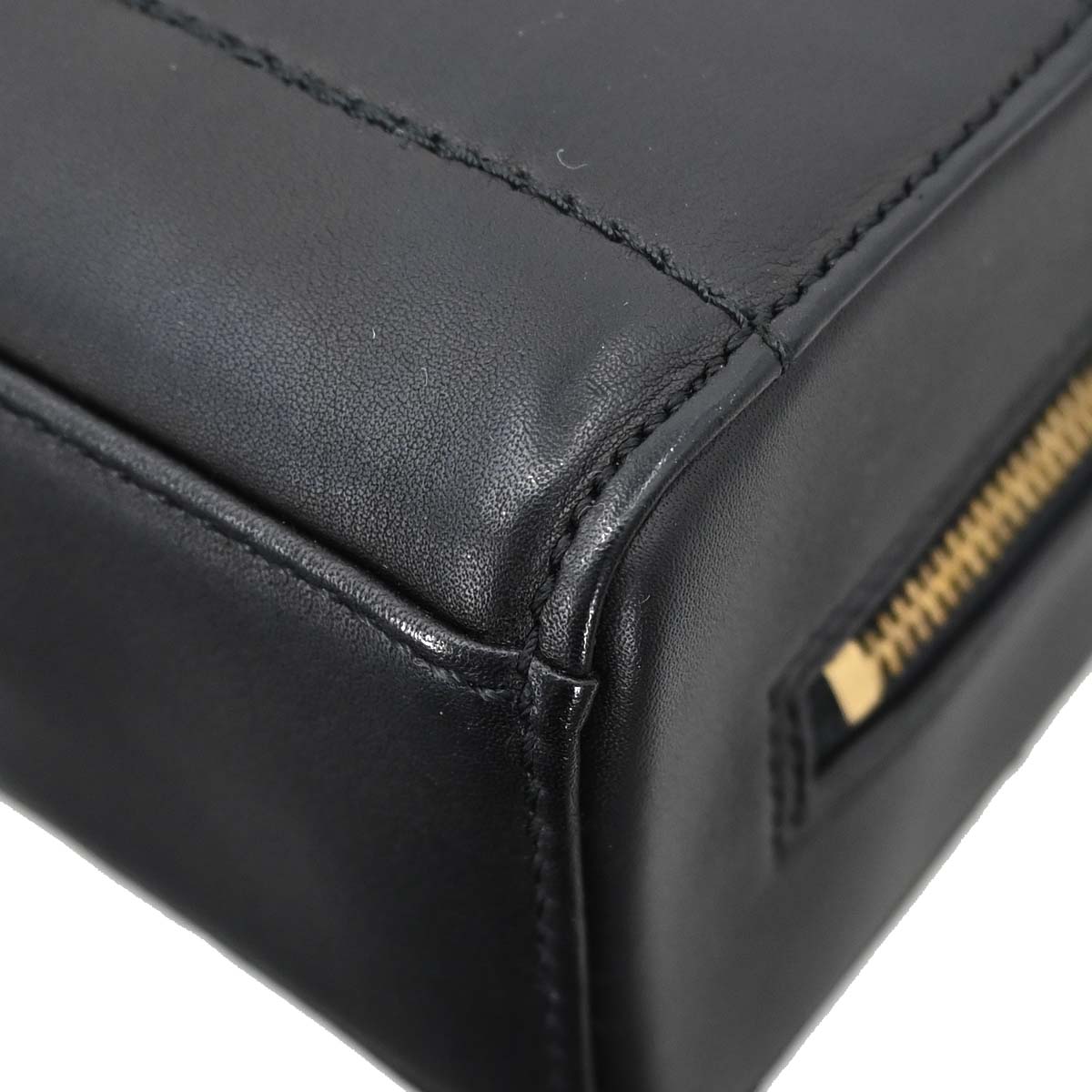 Chanel 2002-2003 Black Calfskin Choco Bar Chain Handbag