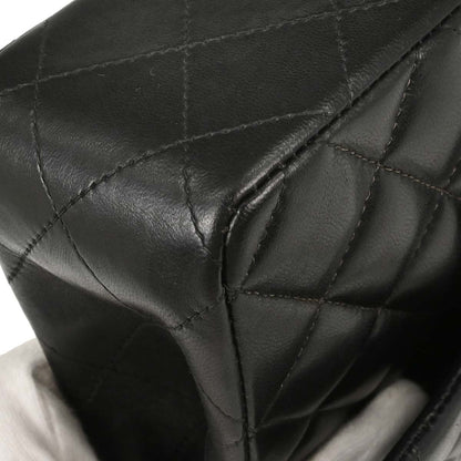 Chanel 2003-2004 Black Lambskin Mini Classic Square Flap Shoulder Bag 17