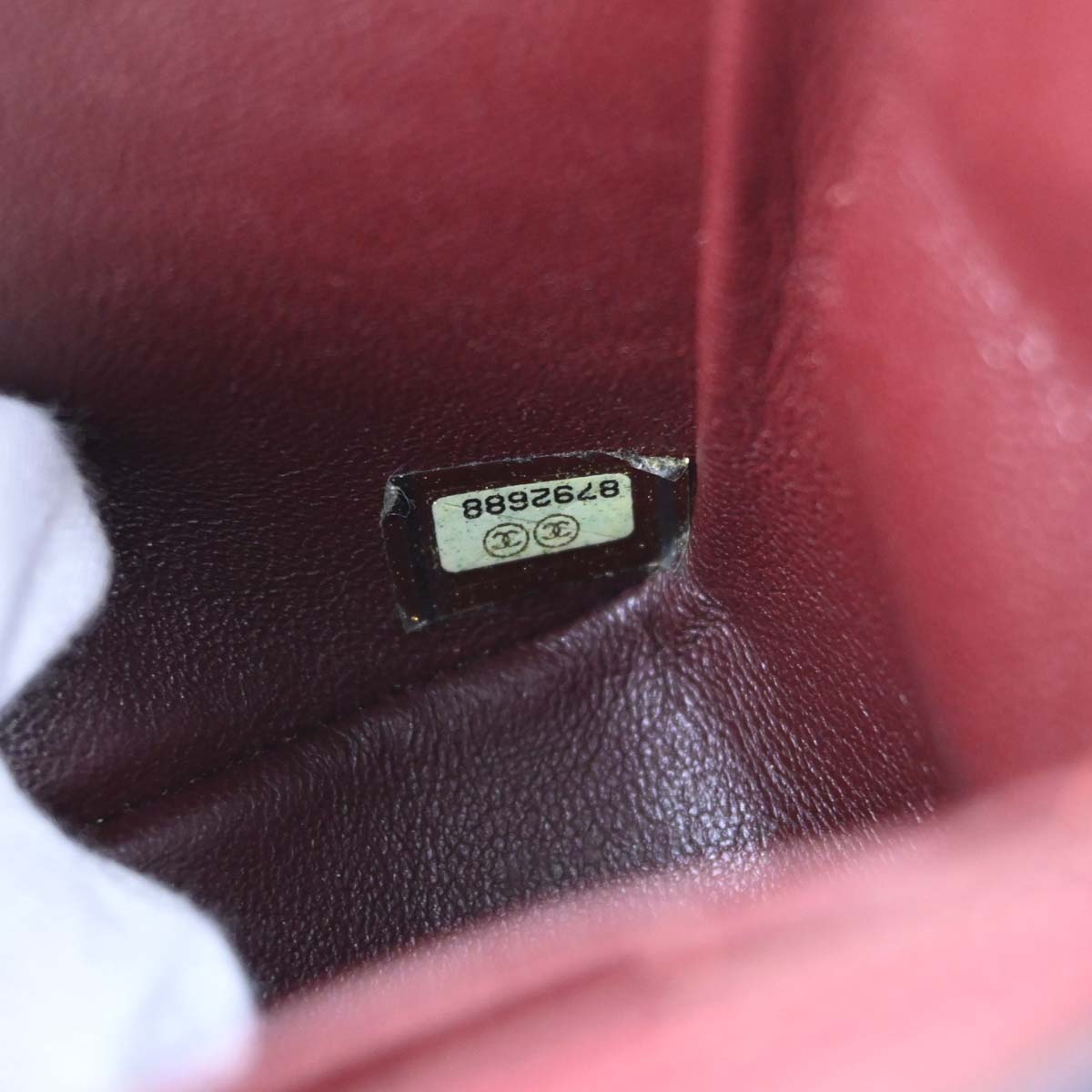 Chanel 2003-2004 Black Lambskin Mini Classic Square Flap Shoulder Bag 17