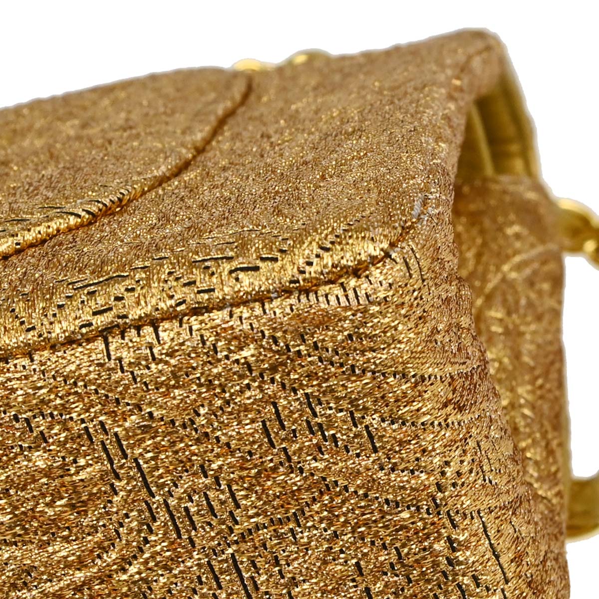 Chanel Gold Byzantine Brocade Small Classic Double Flap Bag