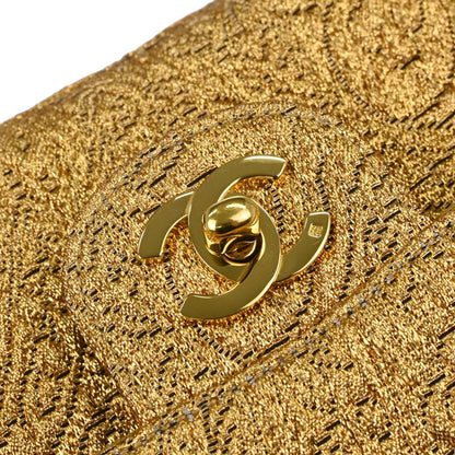 Chanel Gold Byzantine Brocade Small Classic Double Flap Bag