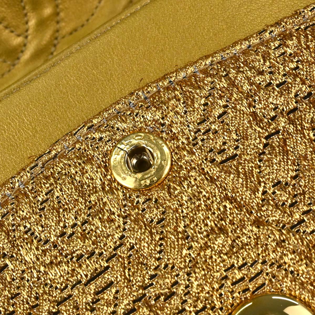 Chanel Gold Byzantine Brocade Small Classic Double Flap Bag