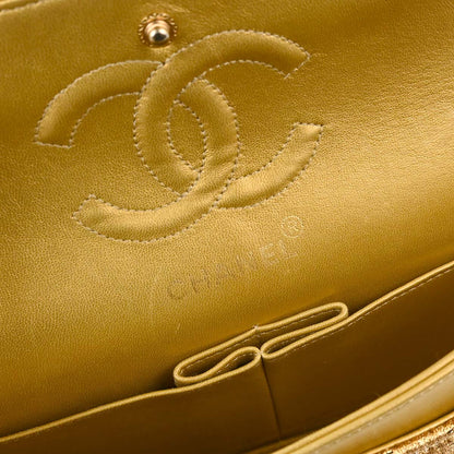 Chanel Gold Byzantine Brocade Small Classic Double Flap Bag