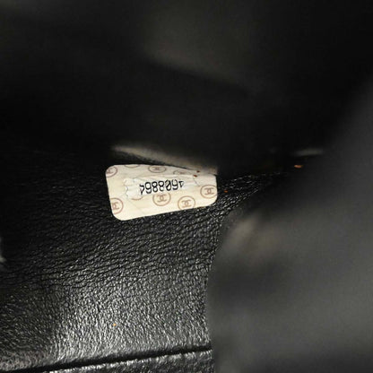 Chanel 1996-1997 Black Caviar Skin Briefcase Business Handbag