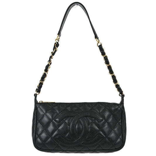 Chanel Black Caviar Skin Handbag