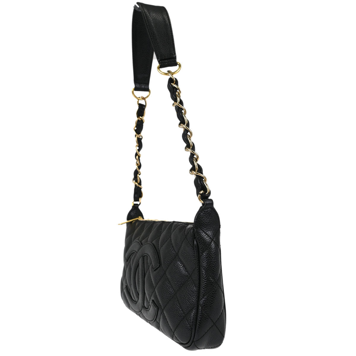 Chanel Black Caviar Skin Handbag